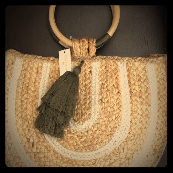 Cost Plus World Market Handbags - Straw purse Tote NWT the cutest purse